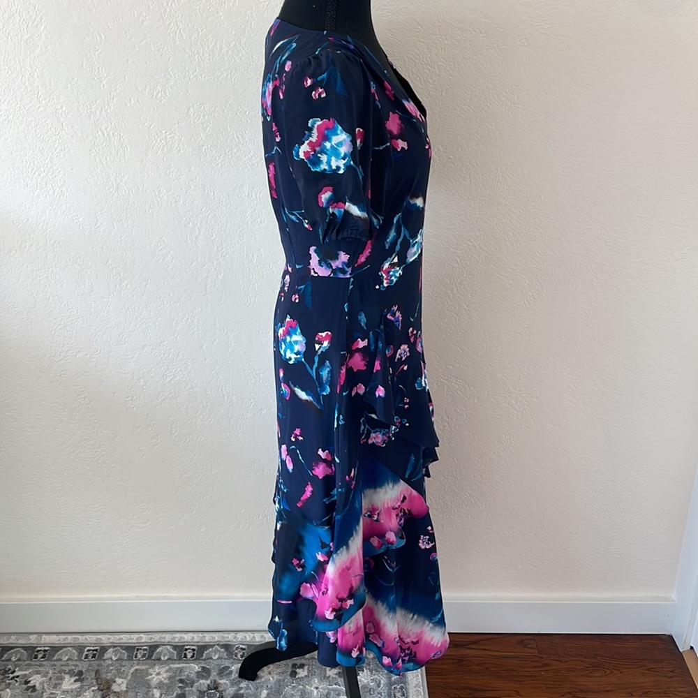 SILK TANYA TAYLOR ESTRELLA DRESS SIZE 4 - Picture 4 of 16